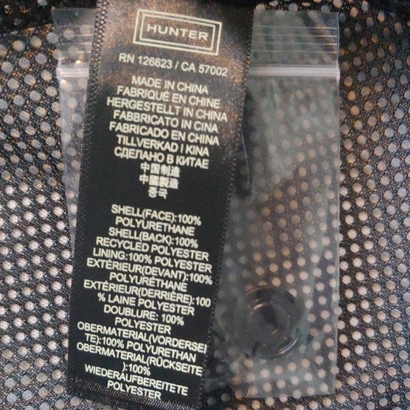 HUNTER NEW Men's Original Rain Jacket Hunter Black - Picture 10 of 12